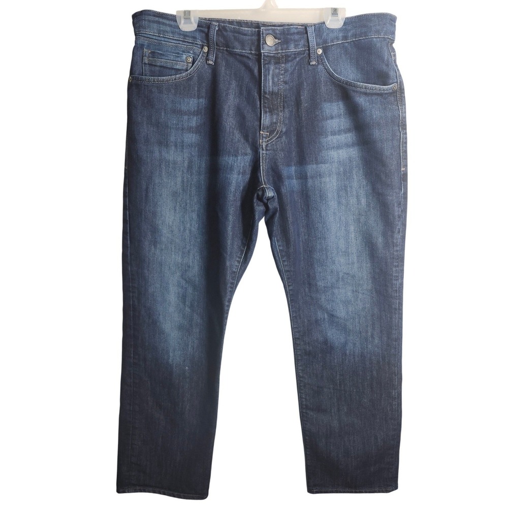 Mavi Matt Relaxed Straight Leg Dark Wash Denim Jeans Men Size‎ 36x29